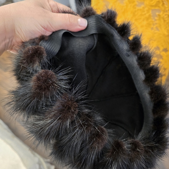 Genuine mink vintage hat - Picture 4 of 5
